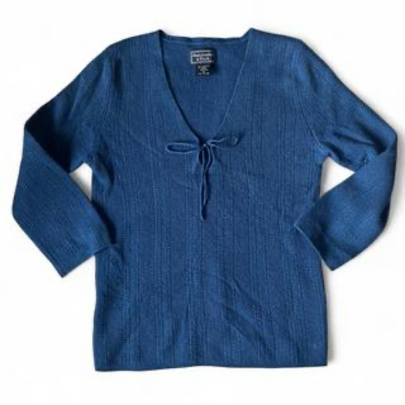 Vintage Abercrombie & Fit women’s knit lambswool blouse size medium - Picture 1 of 8
